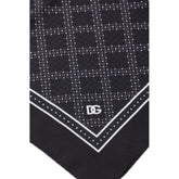 Dolce & Gabbana Black Silk Pocket Square